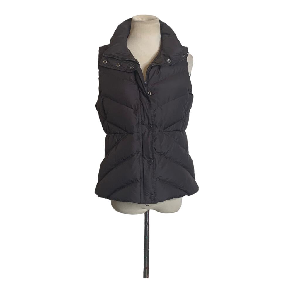 J. Crew brown quilted Sherpa lined vest size Small